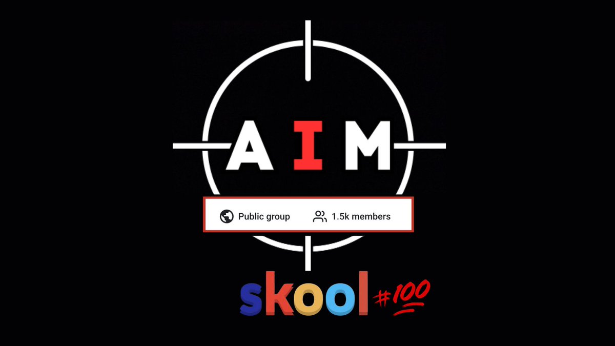 And if you want to join a group of like-minded students of AI, the best AI community on Skool is AIM! Curious to learn more? Take a peek here: skool.com/ai-mastery-383…