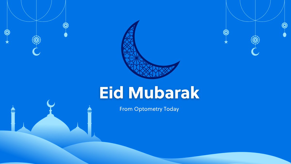 To all those celebrating #Eid this week, we'd like to wish all our readers, subscribers and followers #EidMubarak 🌙 🙌. #Optometry #OT