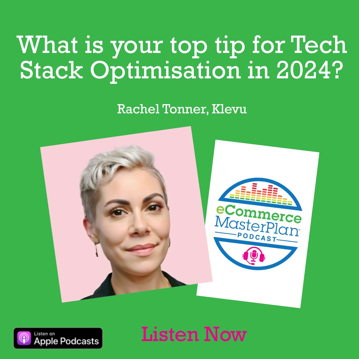 Hear Rachel’s full Top Tip for Tech Stack Optimisation in 2024 now! Listen on Apple Podcasts, Spotify or ecommercemasterplan.com/tech-stack-opt… @KlevuAI @raetonner