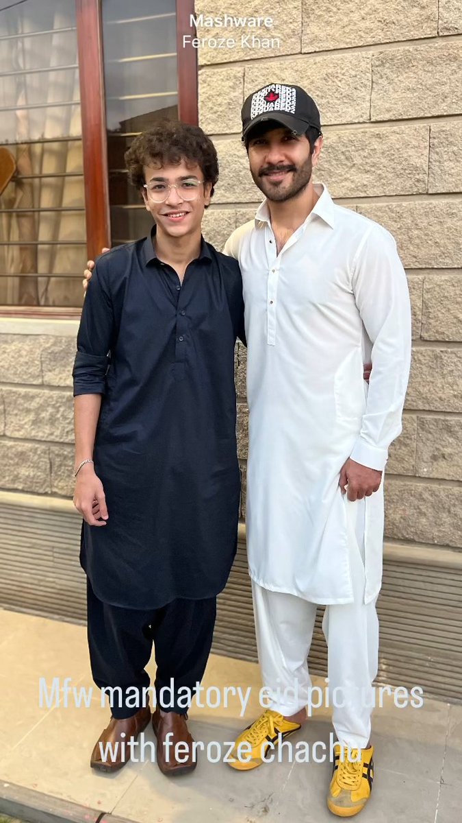 Finally his Eid look is here 🤍
Fk with his nephew
#ferozekhan