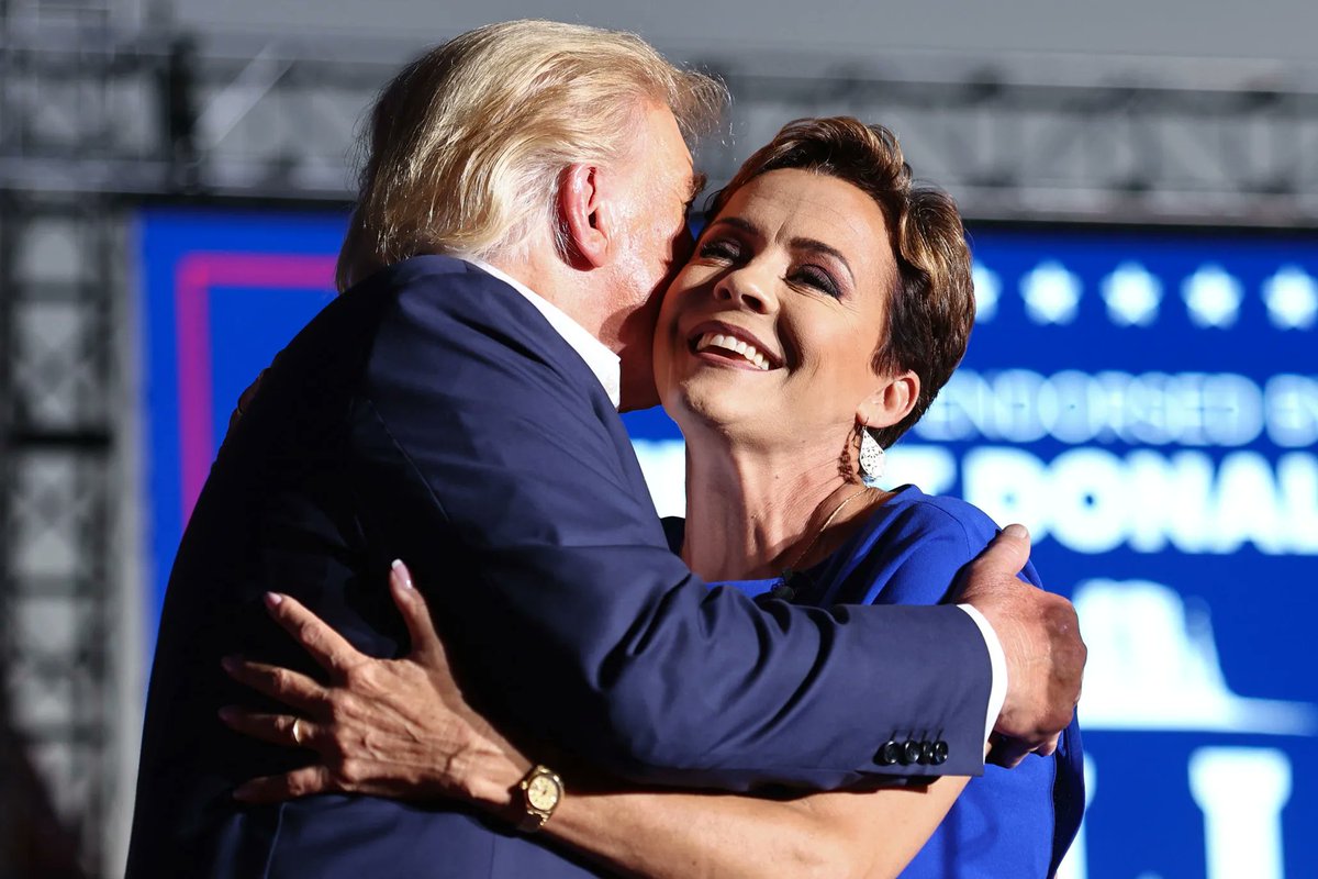 BlueAmericaPAC's tweet image. Donald Trump is the #MAGA candidate for President.  

Kari Lake is the #MAGA candidate for Senate in Arizona.  

Because as goes AZ, so goes the Presidency -- and so goes the Senate!  

Chip in for Ruben Gallegos: $10, $25, $50, $100, $250 or more: voteblueamerica.com