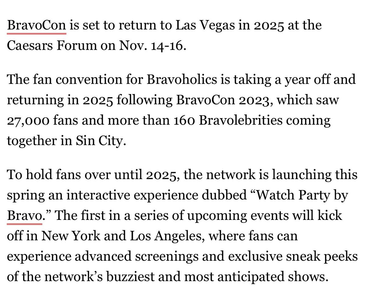 See you all next year in Vegas, Bravoholics! #bravocon I’ve known this for a while, but I’m ok with a year off, let the countdown begin!