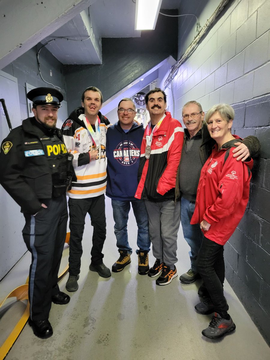 Earlier this year, #SouthPourcupineOPP P/C Stoddart attended the Special Olympics to inspire the athletes at the hockey game. Their dedication, perseverance, & sportsmanship shine brightly, reminding us of all that anything is possible with determination & heart. ^rl