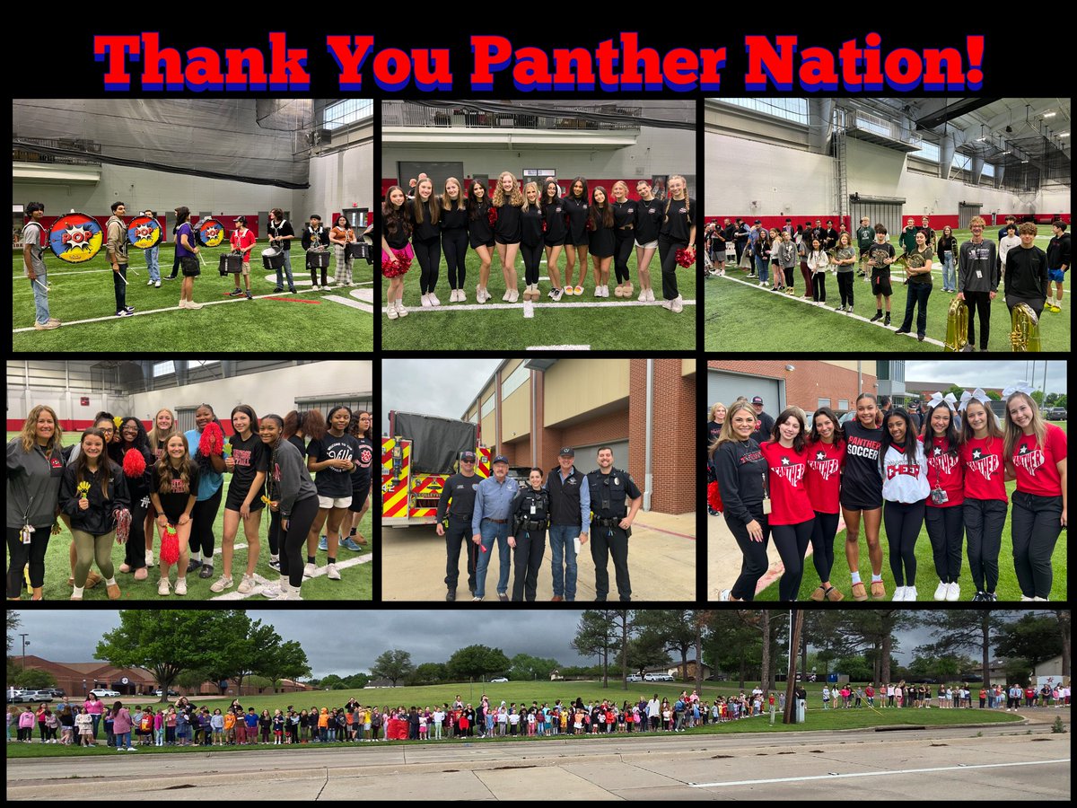 Thank you to all who came out to make Panthers ⚽️ send off 🔥🐾🎉 @GCISD_Athletics @CHPantherPride @CityColleyville @ch_panthercheer @HESRegalEagle @CHPantherettes @CoachCon_sb @CHBand_Boosters