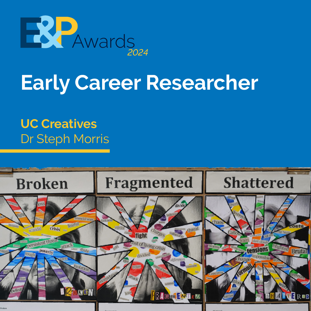 Recognising the varied engagement practice undertaken by researchers in the early stages of their research careers we're pleased to announce our nominees for the Early Career Researcher Award - @research_steph @PriestRJ @petermalmond & Rachel Gray 👏  
 #WeAreNCL #EandPAwardsNCL