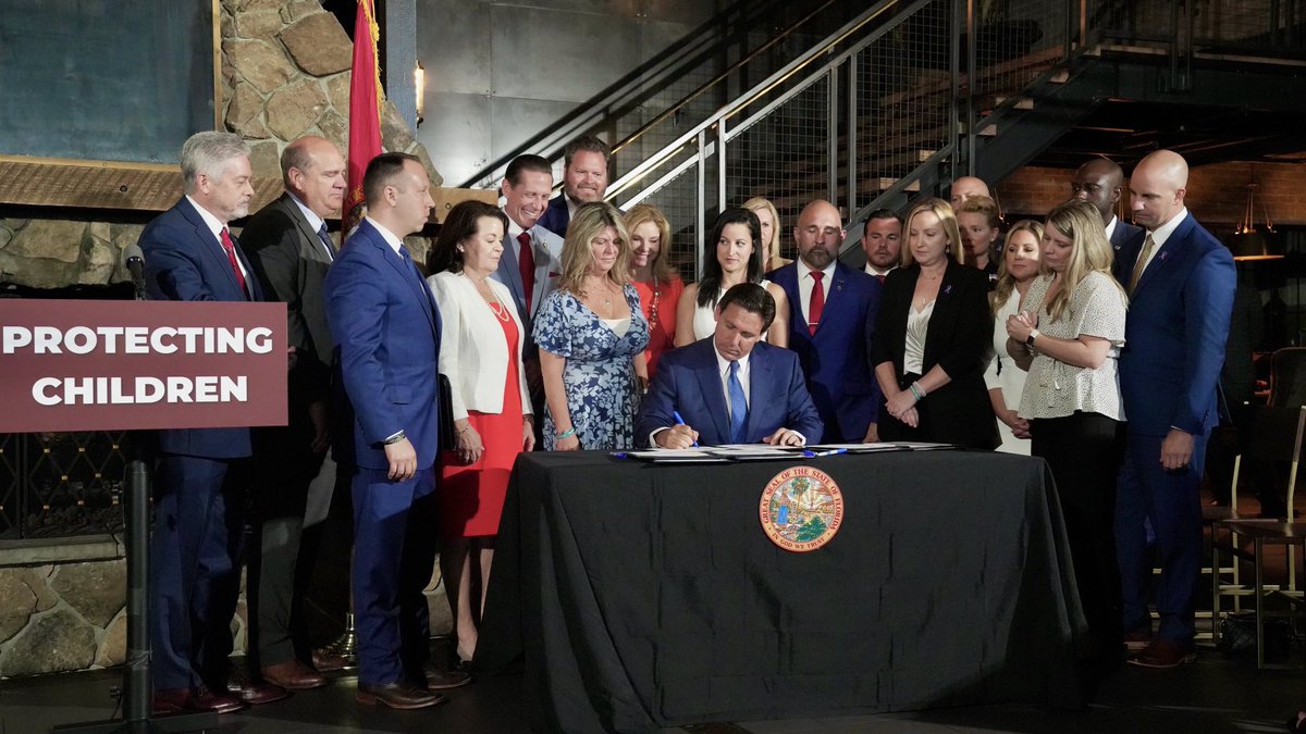 Today I signed legislation to ensure grooming and other child-directed sexual offenses are punished severely. I will always stand to protect the innocence of children.