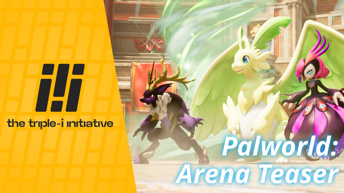 Palworld has just revealed the Pal Arena! Battle against other players in this new multiplayer feature. Just announced at The Triple-i Initiative #iiiShowcase. Watch the official @Palworld_EN trailer: youtu.be/d2Mh7HXZ4sE