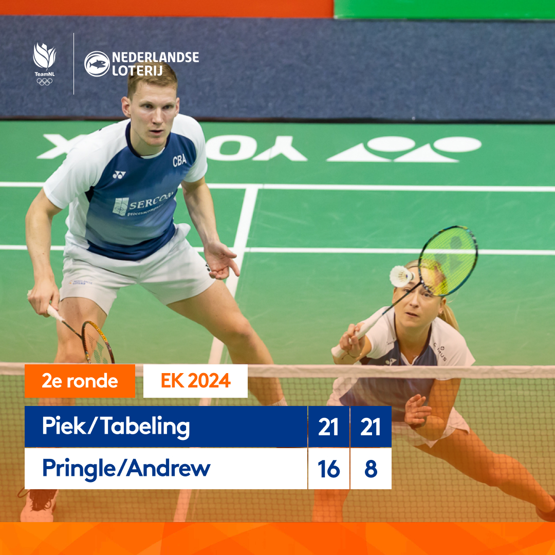 Selena en Robin boeken een klinkende zege en staan in kwartfinale op de EK! 🧡💪

#badminton #topbadminton #teamNL #wijzijnbadminton #EK2024

 (📸 René Lagerwaard)