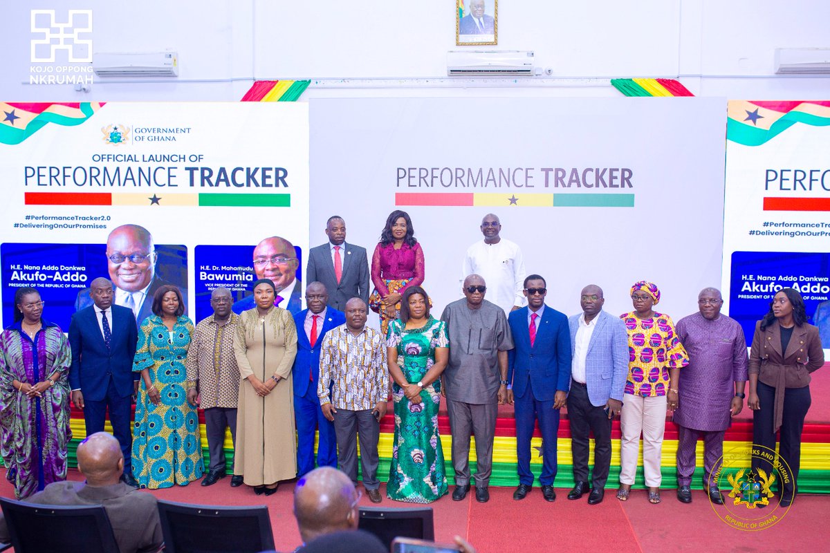 Today, we launched the Gov't of Ghana’s Performance Tracker. It marks another milestone in transparency and accountability. With over 13,000 projects across 261 districts, 28 ministries, and 16 regions, this platform monitors government performance nationwide. It's