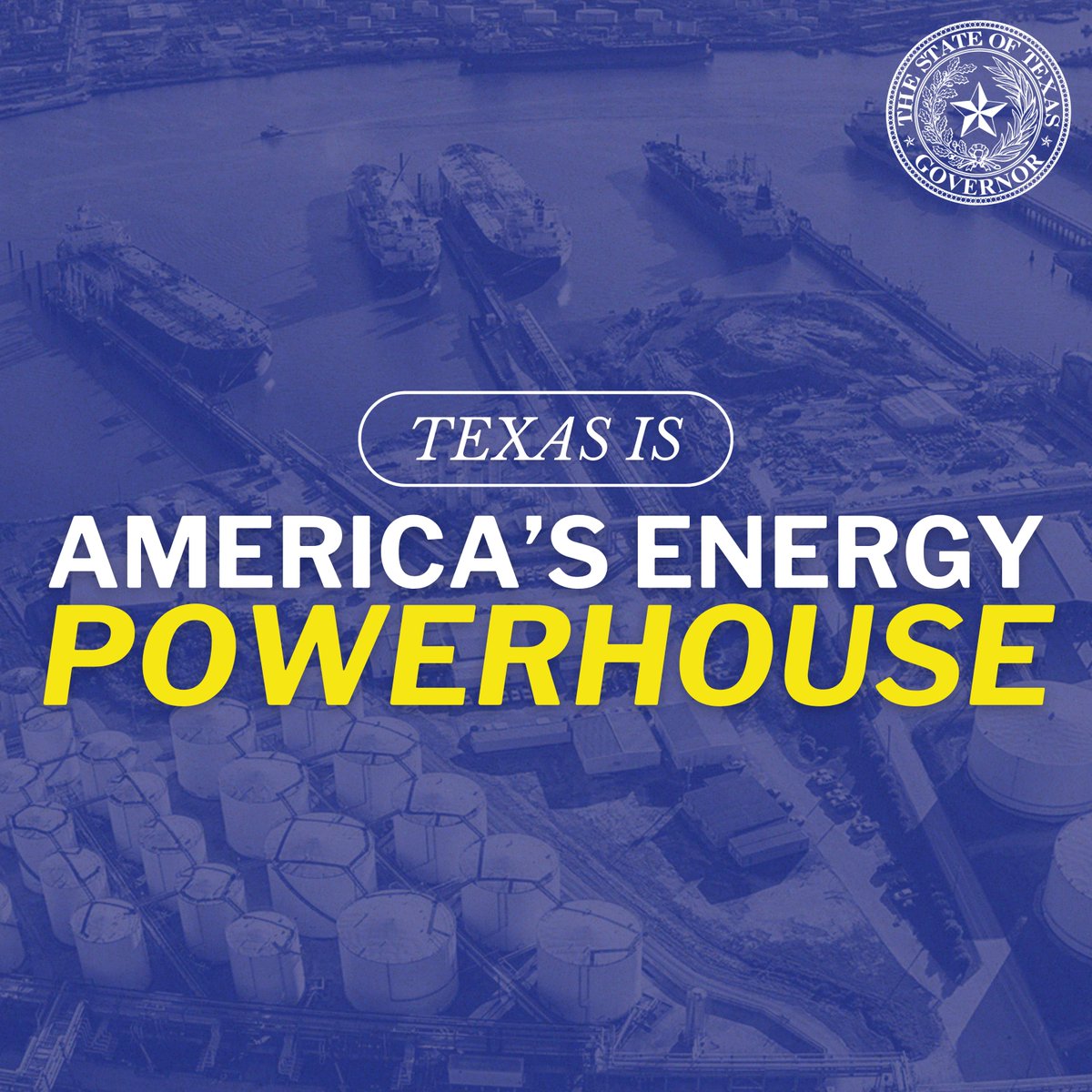 Texas is America’s energy POWERHOUSE. Our energy sources power not only our great state—they power the entire nation. 🇺🇸