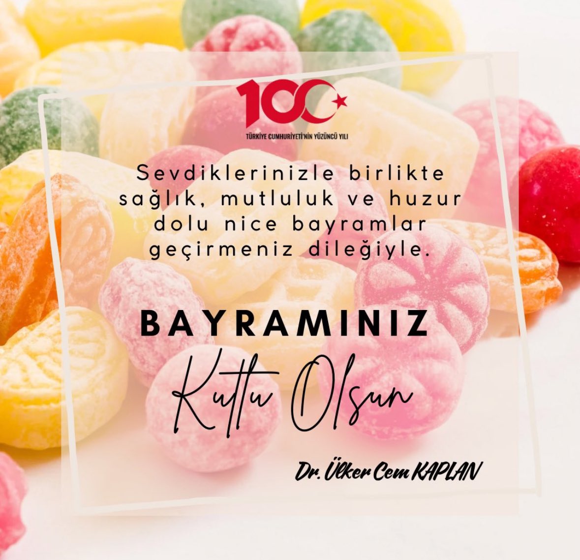 İslam Alemi ve Milletimizin Ramazan Bayramını tebrik ediyor, bir arada huzur ve bereket dolu bir bayram diliyorum.🍬