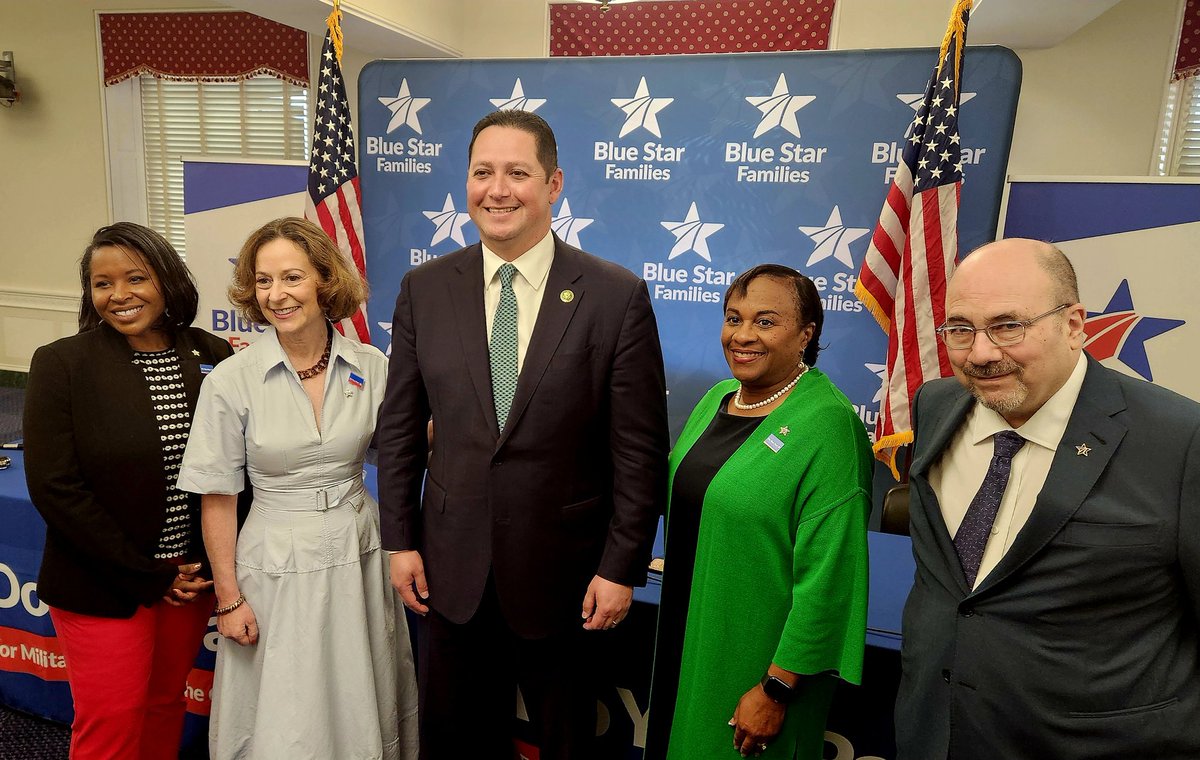 We really appreciate @RepTonyGonzales, co-Chair of @BipartisanVets and a retired Navy Master Chief, joining our @BlueStarFamily members today! #DoYourPart