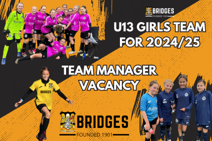tbfc_women's tweet photo. We're over the moon to share that for the 2024/25 season, we're fielding not one but TWO Under-13 girls teams! But here's the twist - one of our teams will be making waves in a girls' league, showcasing the incredible talent and spirit of our players in a dedicated platform. 🎉 Meanwhile, our other team will be taking on the challenge of competing in the Mid Sussex Boys' league, demonstrating their skills, determination, and passion for football in a dynamic environment.

And we're not stopping there! 🚀 We're in search of a dynamic Team Manager to lead another group of talented girls playing at Three Bridges next season. This is more than a role; it's a chance to inspire, guide, and support a team of young athletes committed to excellence, both in the girls' league and beyond.

Interested?
​
If you’re ready to take on this rewarding challenge and help develop the next generation of football talent, we want to hear from you. Please send your CV and a cover letter outlining your coaching philosophy and why you’re the perfect fit for the role to tbfcwg@gmail.com.

#ThreeBridgesGirls #TeamManagerWanted #GirlsFootball #ChallengeAccepted #grassrootsfootball