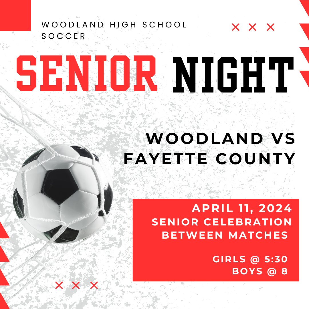 Senior Night is Thursday, April 11th! Correction to earlier post: Senior recognitions will take place between the two matches.