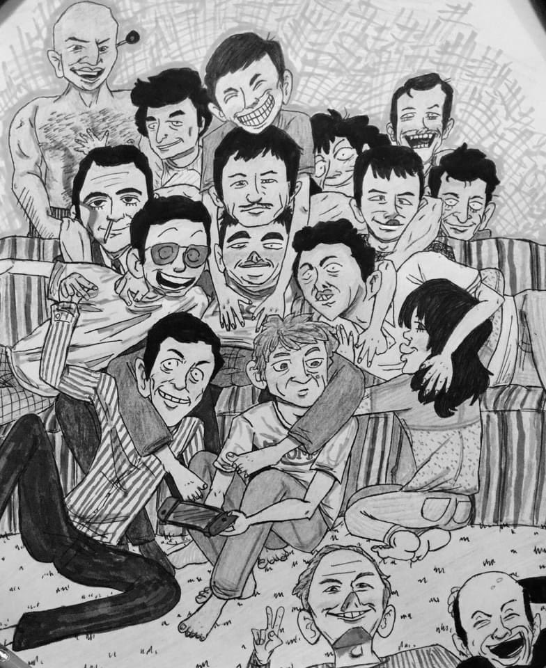 Tha boiz (made a few years ago) Gotta draw em again! #TellySavalas #PeterFalk  #RodSerling #RoyOrbison #JamesDonald #CharlesBronson #JamesCoburn #SteveMcQueen #DeanMartin #CoryWells #BonScott #JohnCasavettes #BobCrane #WernerKlemperer #GordonJackson #LewisCollins