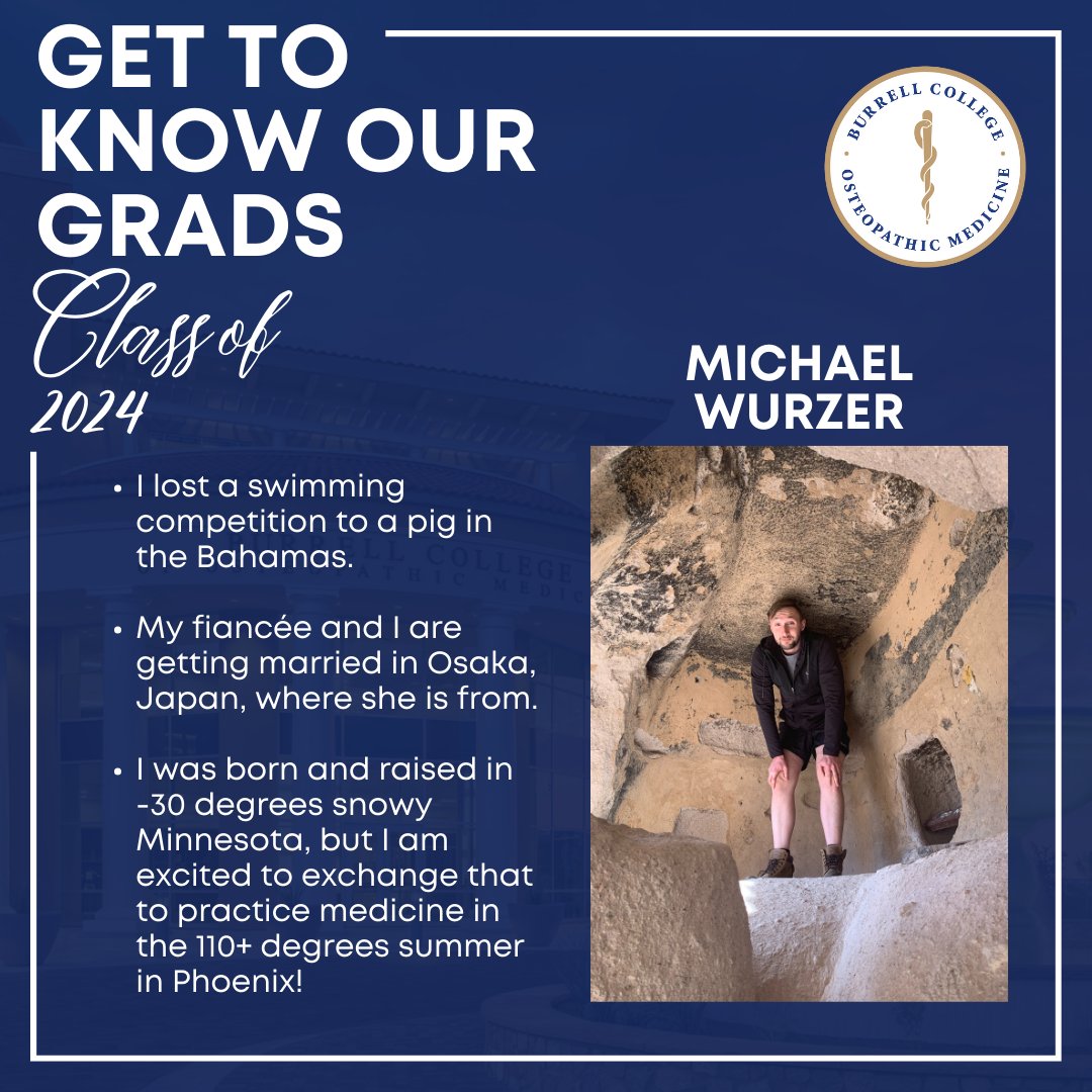 Introducing Michael Wurzer, part of our 2024 'Get To Know Your Grad' series! Do you know a graduate who deserves recognition? Nominate them for our 'Get To Know Your Grad' series here: bit.ly/48vHk1p