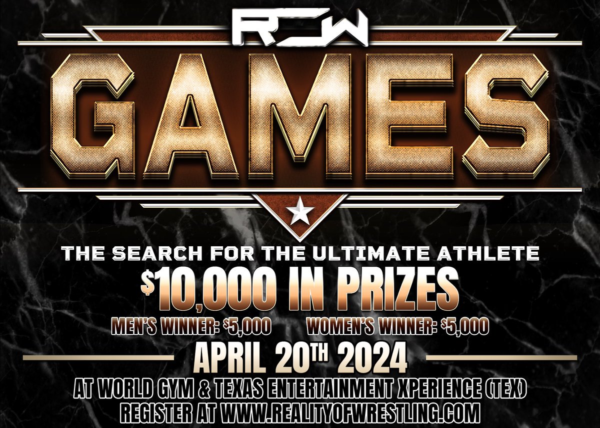 🌟💪 Are you ready to showcase your strength, speed, and spirit? Are you ready to win $5,000? 🏃‍♂️🏋️‍♀️ Test your limits and prove you're the ultimate athlete at the ROW Games on April 20th! 🌟 🏆 Join us for an epic athletic competition that will challenge every ounce of your