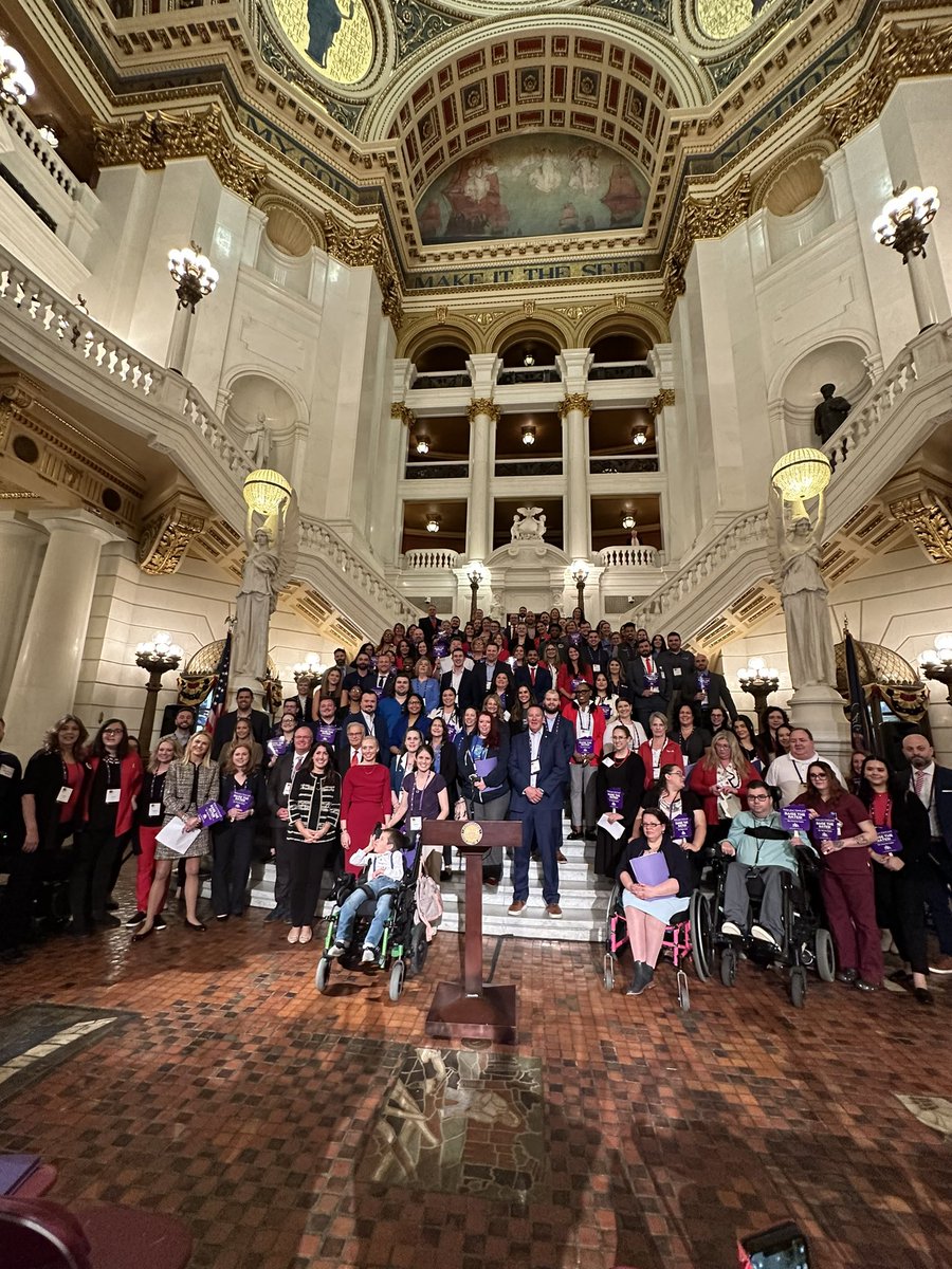 H4HCAdvocacy's tweet photo. @PAHomecareAssoc’s Advocacy Day press conference with @SenatorCollett and home care advocate Alexis Stull.
Both raised the alarms for the desperate need to increase funding to home care programs to keep PA’s most vulnerable populations cared for at home.
#SupportCareNow https://t.co/HSrc5M6PdT