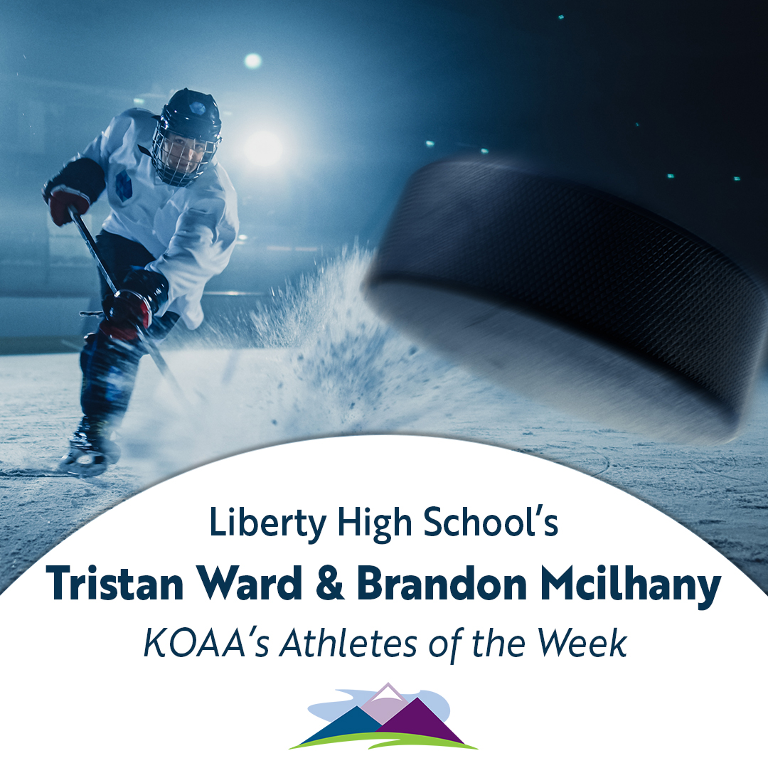 csorthopaedics's tweet image. Congratulations to Tristan Ward and Brandon Mcilhany, Liberty High School’s Hockey captains for earning this week’s Athlete’s of the week!

Tune into their full interview with KOAA at koaa.com/sports/athlete…

#KOAA #AthleteOfTheWeek #Hockey #LibertyHigh #ColoradoSprings