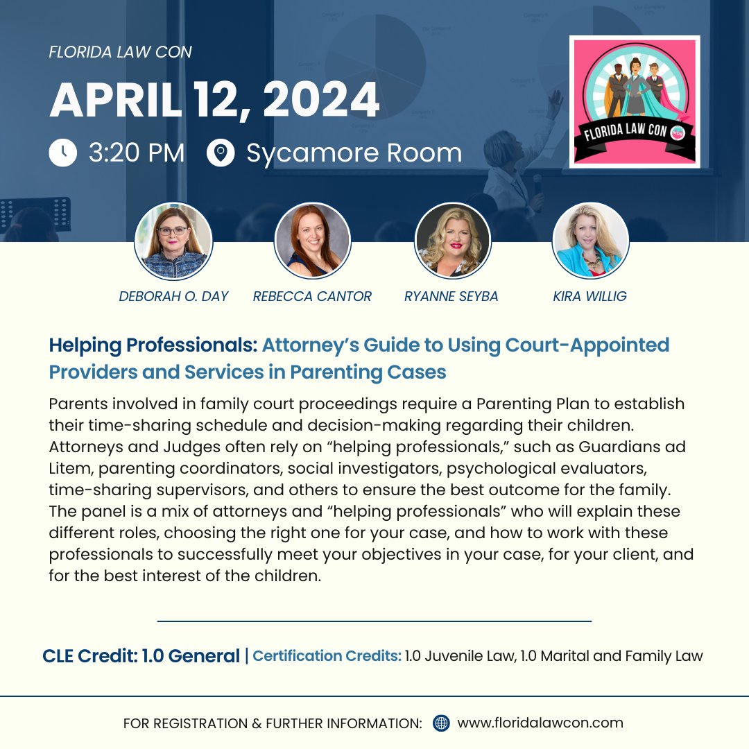 PsychAffiliates's tweet photo. This weekend, Dr. Day will be speaking at Florida Law Con 2024 presented by the Miami-Dade Bar!

This conference features many distinguished speakers in the field and is offering over 50 CLEs! Registration is still open! Go to https://t.co/MgYFaz5Qks for more information.🌴☀️ https://t.co/ilkoW6CYe4