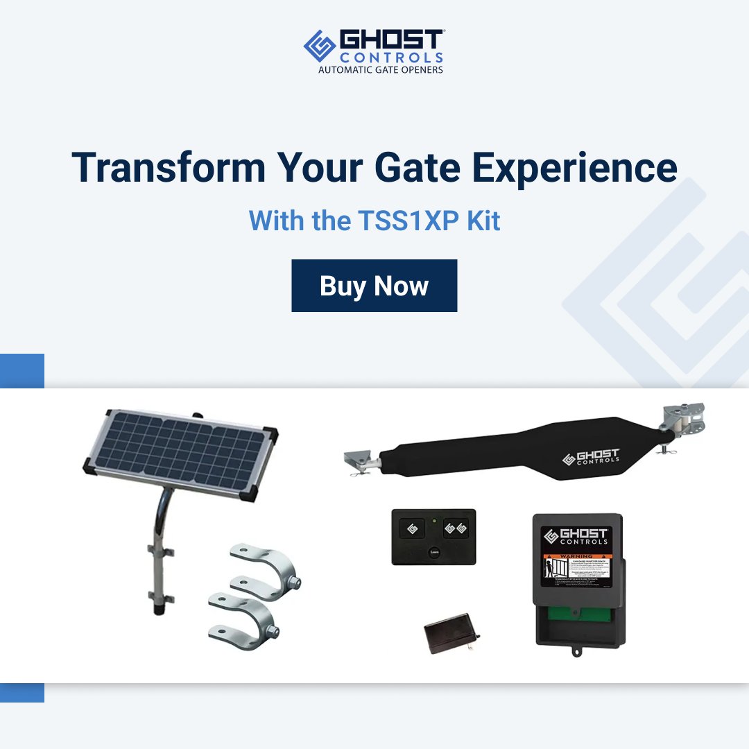 GhostControls's tweet image. Upgrade your property’s entrance with the TSS1XP Solar Kit, designed to bring convenience. This kit comes with a 10 watt solar panel, tube gate brackets and one remote. Explore more, today. bit.ly/3xE8vKs
#solarkit #automaticgateopener #gatetechnology #solargates