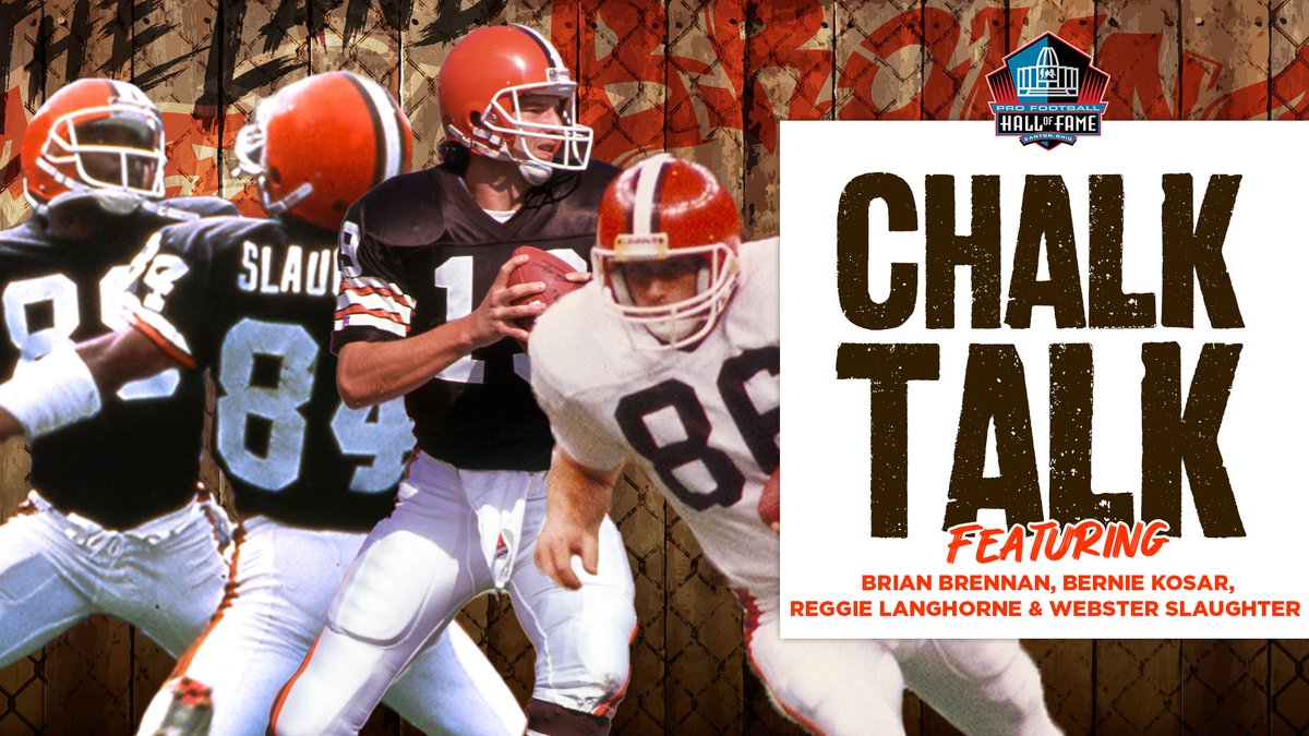 Browns Legend @BernieKosarQB has been added to the Chalk Talk roster this Friday for our Browns exhibit 'A Legacy Unleashed.' Kosar will join fellow Browns legends Brian Brennan, Reggie Langhorne and Webster Slaughter at the Hall of Fame. Learn more: profootballhof.me/BrownsLegacy