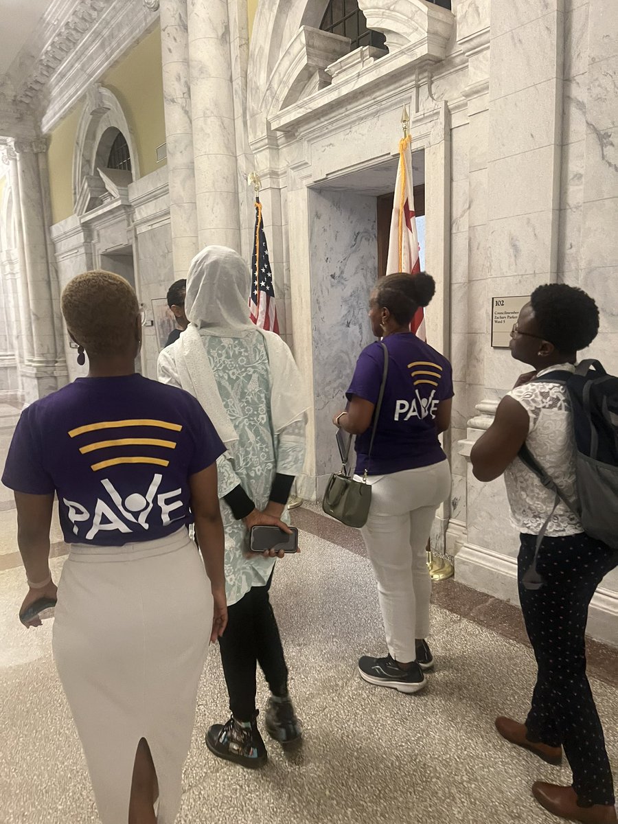 We know it’s a busy budget season with lots of hearings so we are walking the halls to speak with Councilmembers about our #ParentPriorities- Safe Passage and Specialized School Programs. #GetThereTogether #Gr8SchoolsinEveryWard