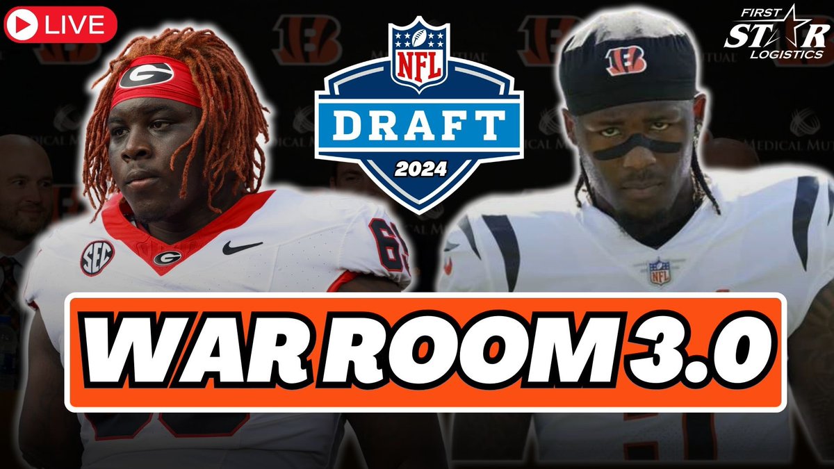 The third edition of the State of the Jungle War Room series goes live tonight at 7PM! Join us as we go through a mock draft talking through each of the options for the #Bengals at every pick. Special thanks to @Firststarlog for making it all possible 🔗:youtube.com/live/k49_LdmK5…