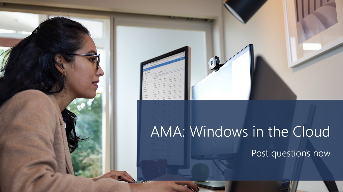 🔖 Next Wednesday (4/17) is our monthly AMA on Windows in the Cloud. Explore how to deploy and adopt #AzureVirtualDesktop with #AzureStackHCI. Don’t forget to tune in and post your questions now at aka.ms/AMA/Windows365…