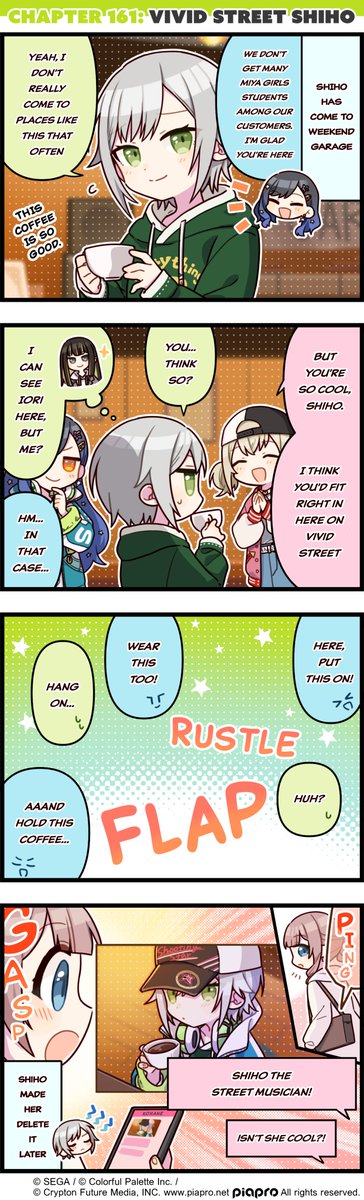 Shiho fits right in! 😎 #4koma