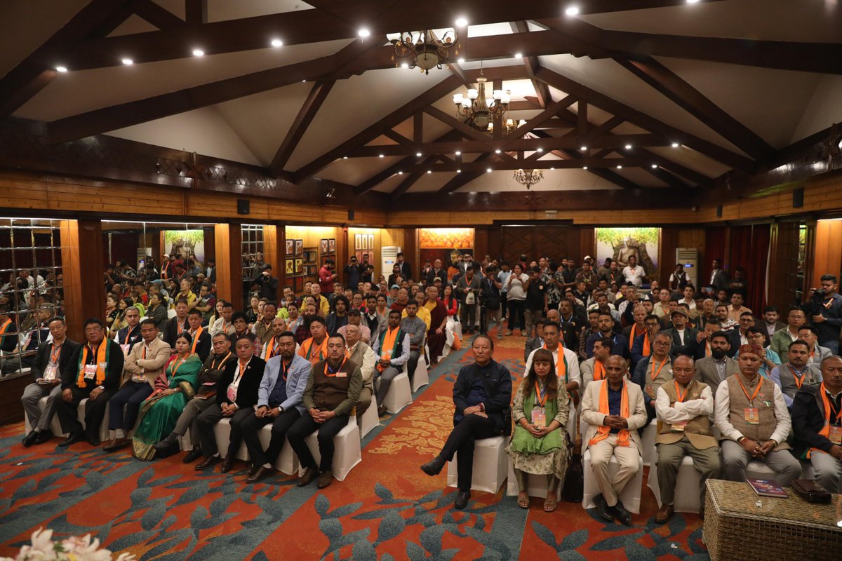 Glimpses from BJP National President Shri @JPNadda's meeting with State BJP Executives, candidates and Karyakartas of the party in Gangtok, Sikkim.