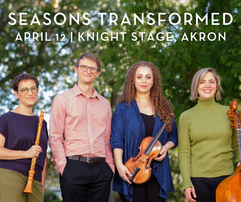 Les Délices performs SEASONS TRANSFORMED at @akroncivic's Knight Stage on April 12! Featuring bold new arrangements of familiar music and the world premiere of a new Summer concerto inspired by the music of Jean-Philippe Rameau. bit.ly/4aPB2eq 📸 : Les Délices