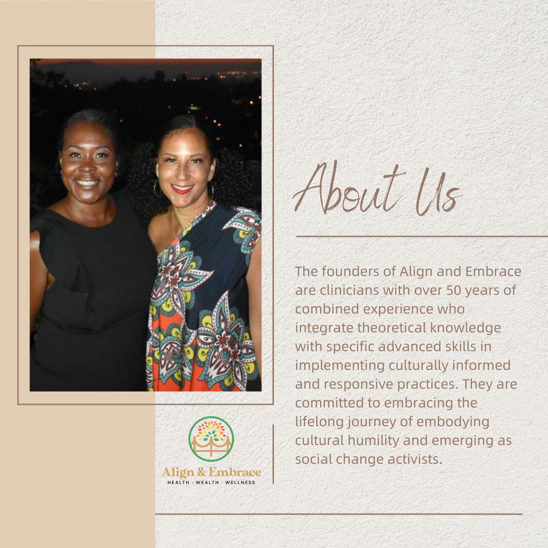 Learn more on our website! #wellbeing #therapy #mentalhealthmatters #healthandwellness #socialwork #DiversityEquityInclusion #Belonging #Empowerment #CulturallyResponsive #CulturallyResponsiveTeaching #CulturalAwareness #CulturalHumility #alignandembrace #CliniciansforCultures