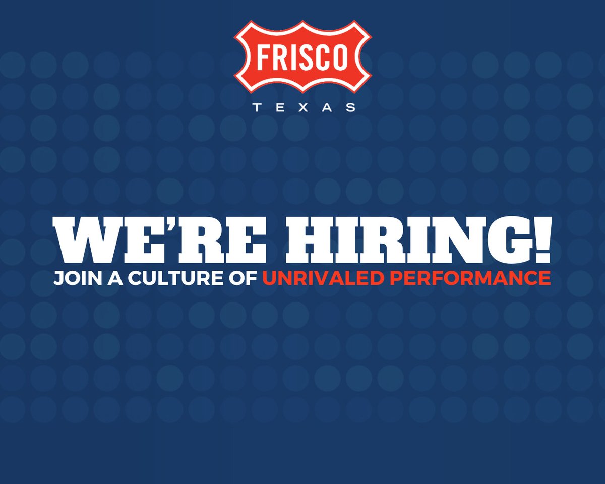 We are hiring! Frisco EDC is hiring two Administrative Assistants. Are you a go-getter looking to join an economic development team in one of the fast-growing cities in the nation? Read the full job description and apply here: friscoedc.com/about-frisco-e…