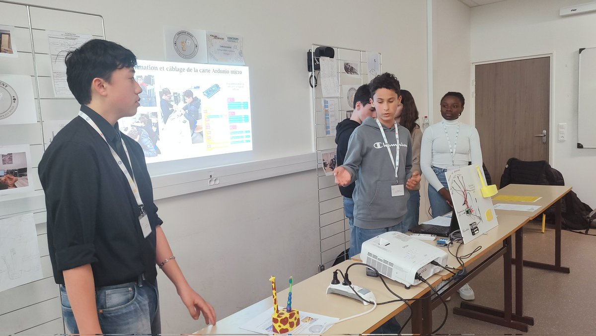 CGenialLimoges's tweet photo. Félicitations au collège Albert Calmette de Limoges qui remporte la finale académique du #ConcoursCGénial, avec leur projet Chronodent. Ils représenteront l'académie à la finale nationale du 15 mai au @MuseeAirEspace à Paris 
@Fond_CGenial @Sciences_Ecole @aclimoges https://t.co/7OKo7eAGNf