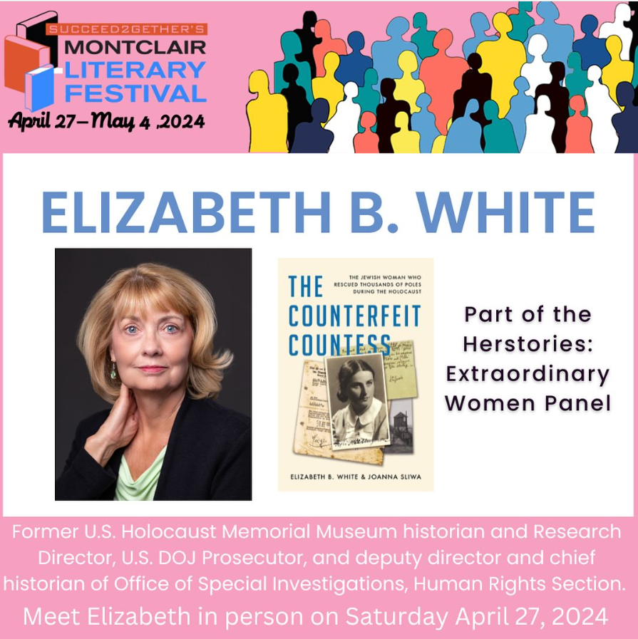 On April 27, @SimonBooks #CounterfeitCountess will be featured @MontclairLitFes. I won't be there, but come by to meet Barry and get a signed copy of the book. Info: succeed2gether.org/montclair-lite…