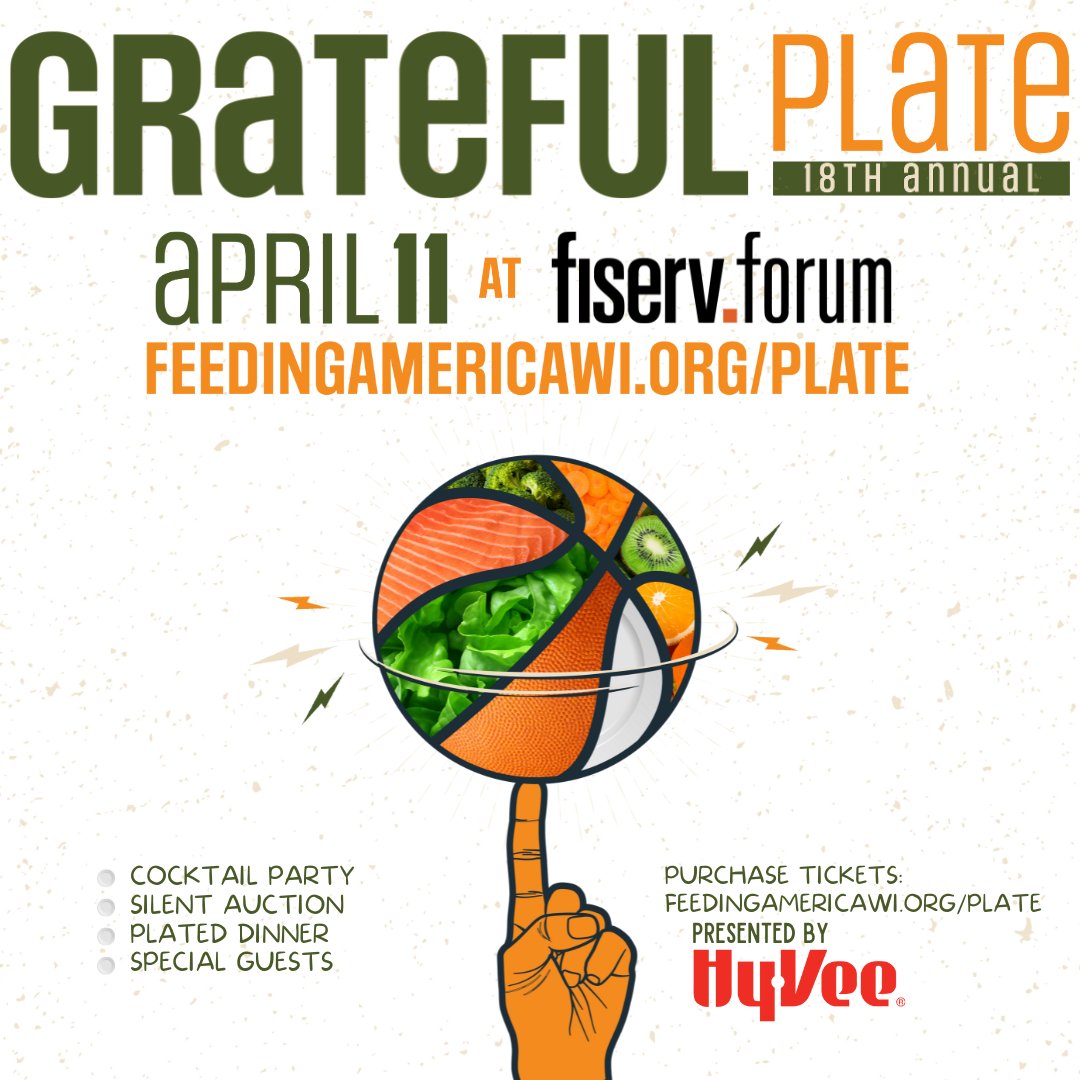 Only ONE DAY until the Annual Grateful Plate Gala! 🎉 We're counting down with gratitude for our amazing sponsors who make it all possible. Thank you to @hyvee , @paysbig , @northwesternmutual , @JohnsonBank , @wbsilverlining , @associatedbank , @usventureinc , Performance Food