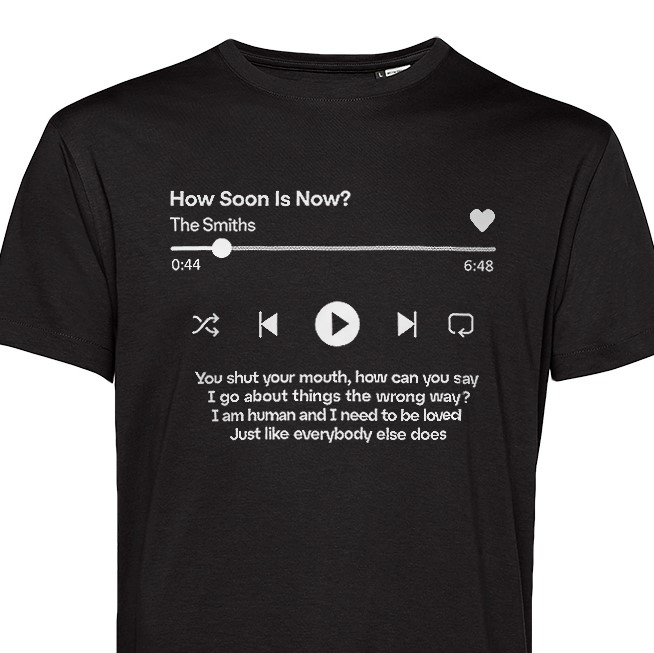 How Soon is Now?
shop.thesmiths.cat/Thesmiths-shir…