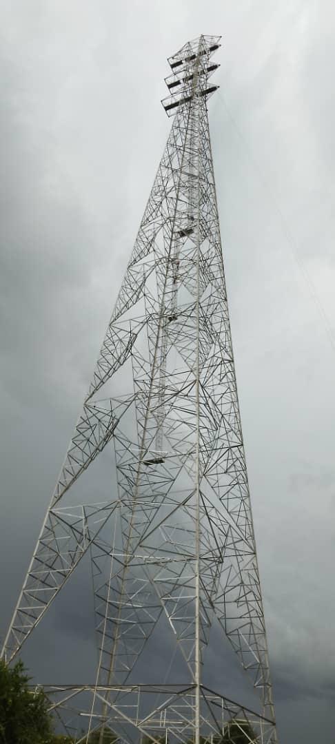 Uganda has achieved a remarkable feat in engineering by completing its tallest power transmission tower, a crucial component of the West Nile electrification project. The towering structure rises 120 meters above ground level. #UBCUpdates