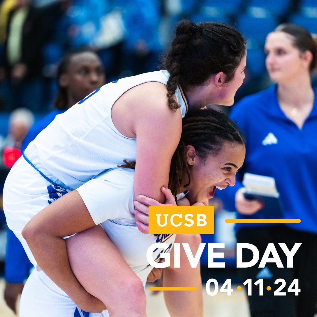 Don't forget, Give Day is less than 24 hours away! Will you help us reach our goal?! Click the link below to donate! 🔗 tinyurl.com/UCSBWBBGiveDay… #UCSBGiveDay
