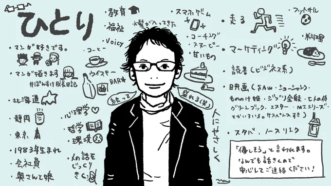 【4月募集】
コーチング練習セッションのクライアントさんを募集します!

<こんな方>
・いらいらや悲しい気持ちを吐き出したい
・もやもやしていることがある
・やりたいけど踏み出せないことがある
・思考を整理したい

<やり方>
・オンライン
・計60分くらい
・テーマ自由

<応募について>… 