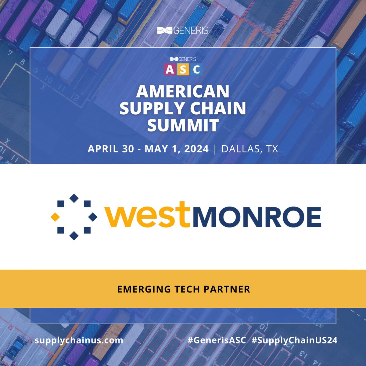 Excited to share that our supply chain expert Randal Kenworthy will be speaking at the upcoming @Generis @SupplyChainUS Summit! Randal will provide insights on implementation strategies from the frontline of supply chain transformation & more. #SupplyChainUS24 #GenerisASC