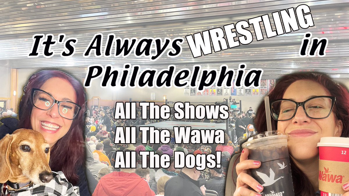 Biggest week ever necessitates the biggest vlog ever! I was loving life as the wrestling world gathered in my favorite garbage pile on the planet: PHILLY 💕 Highlights, BTS, and more - watch and subscribe today!