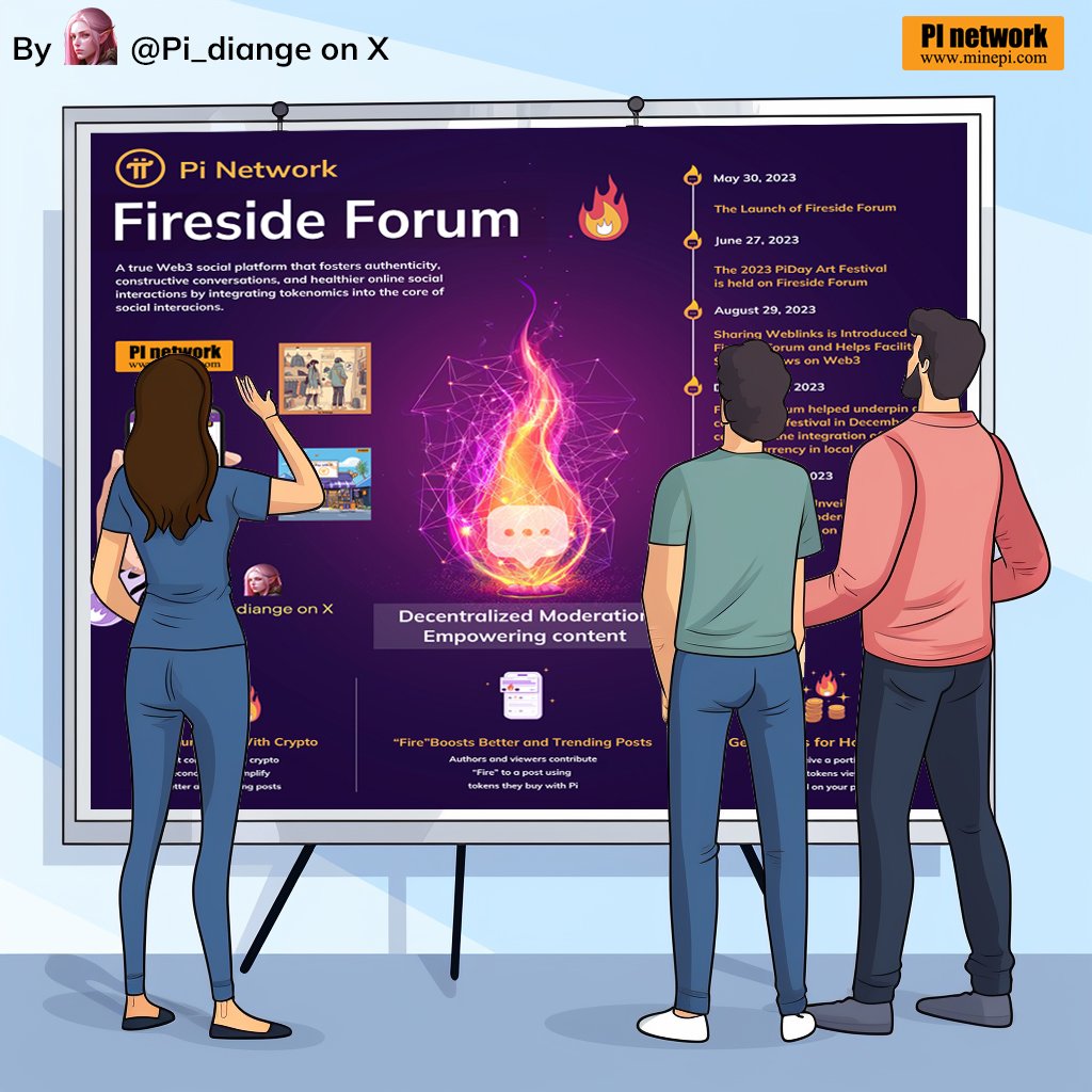 Hi,@PiCoreTeam This fireside forum infographic is a great one to share on social media.#PiNetwork