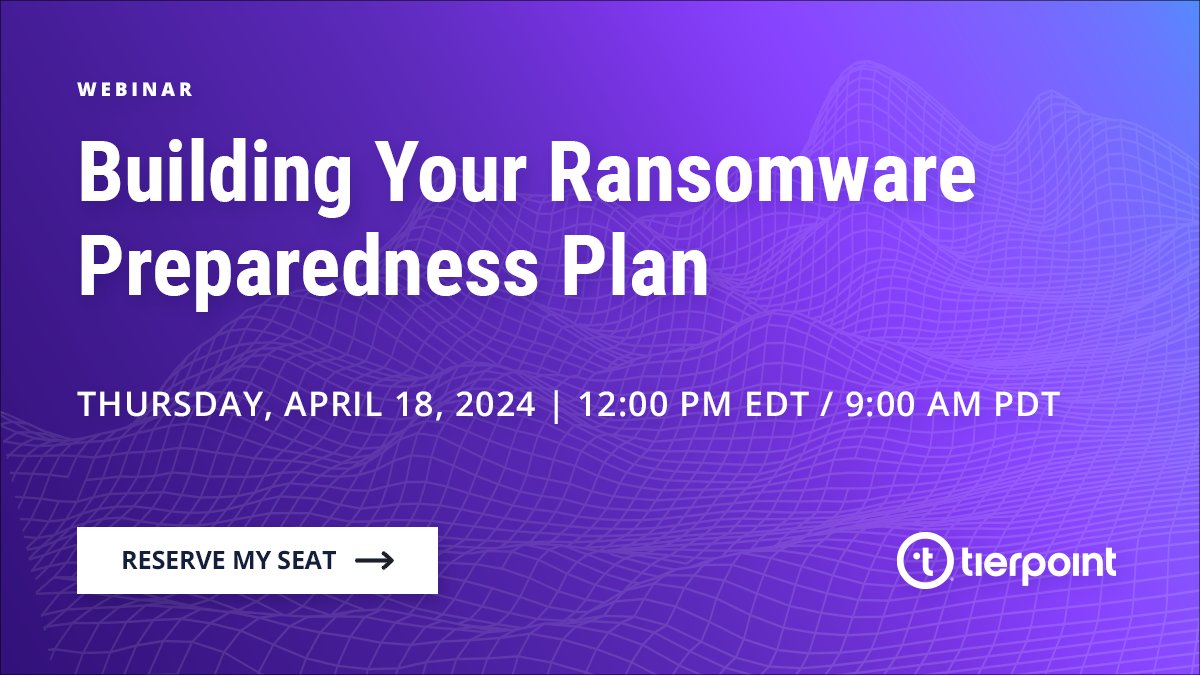 Ready to future-proof your organization against emerging cyber threats? Secure your spot for our webinar 'Building Your Ransomware Preparedness Plan.' on April 18th, 12PM ET. Let’s strategize on effective prevention and incident response approaches! 👉 events.actualtechmedia.com/register-now/1…