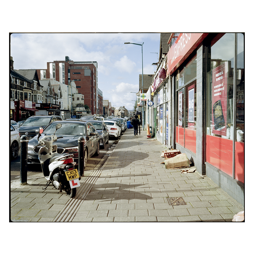 New work on a new camera Around City Rd, Cardiff #120film