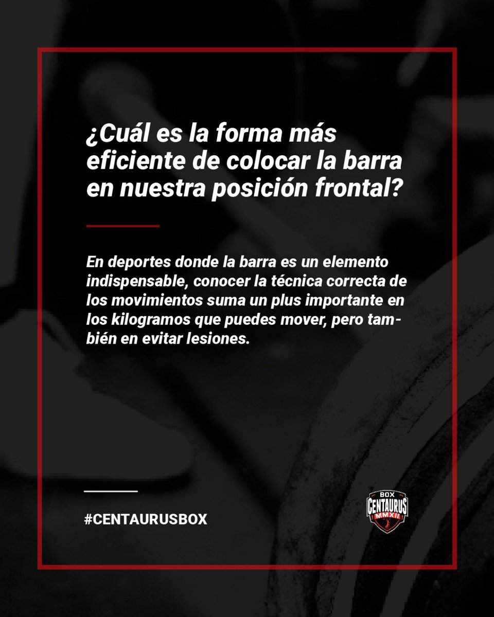 centaurusvigo's tweet photo. En nuestro tip de hoy os hablamos del Front Rack Position. Lo controlas? Te contamos como mejorar tu técnica. Desliza para leer más! 💪

#Vigo #Pontevedra #Galicia #CentaurusBox #Gimnasio #CrossTraining #halterofilia #fitness #gym https://t.co/S9sWs6mwaa
