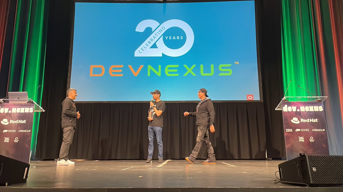 20 great editions of @devnexus powered by #Java! Congratulations and to many more @prpatel and @vincentmayers 👏!!!!