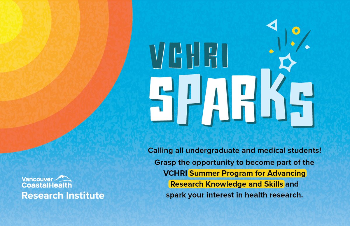 New funding opportunity! 📢 VCHRI SPARKS provides an opportunity for students to receive hands-on experience by undertaking a summer project with a VCHRI principal investigator. Learn more & apply by Apr 22: vchri.ca/services/start…