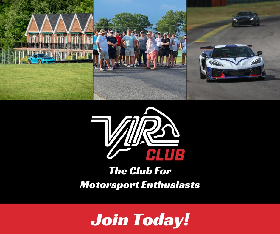 Looking for a fun and exciting way to connect with fellow motorsport enthusiasts? Look no further! Join the VIR Club today and experience the thrill of speed 🏎️ More Info: ow.ly/VUwj50RchnC